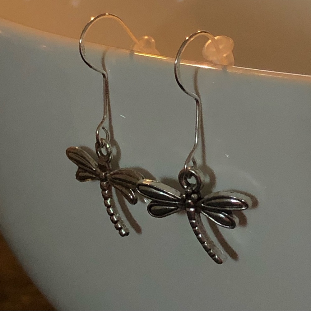 Handmade dragon fly earrings
